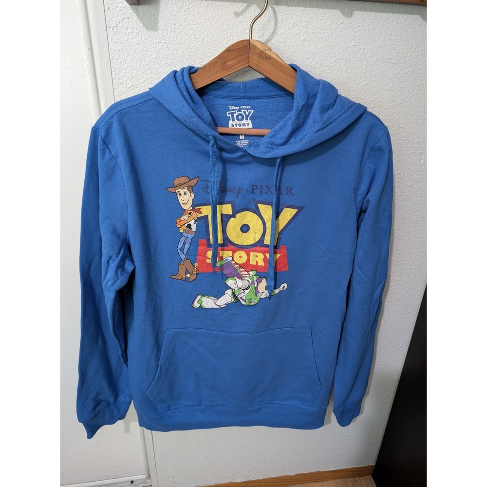 Disney Pixar Toy Story Mens Sweatshirt Hoodie Blueโ Size Medium New W/Out Tags